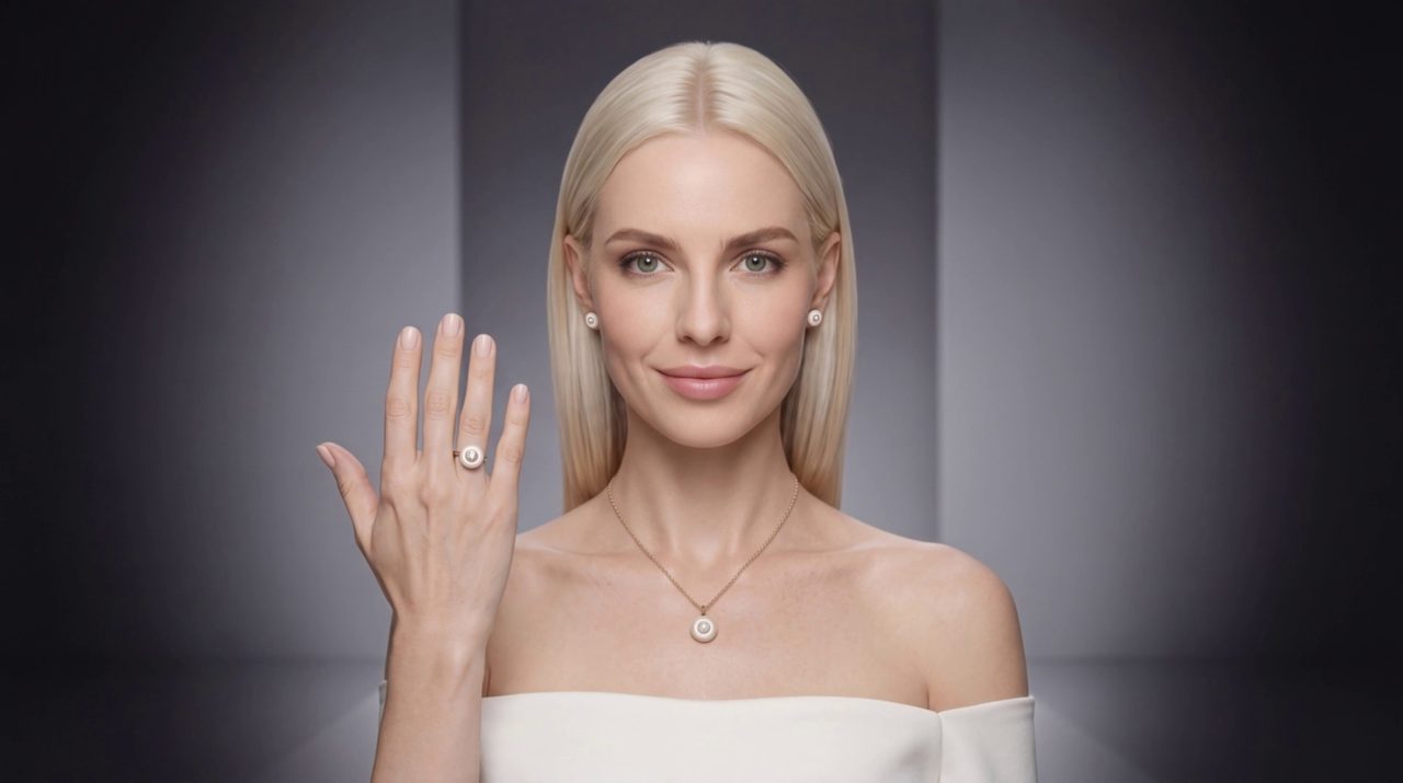 Model wearing the signature ring
